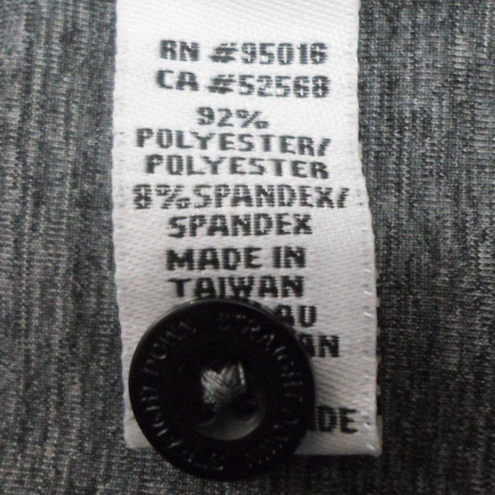 Straight Down Performance Golf Heather Gray Polo … - image 7